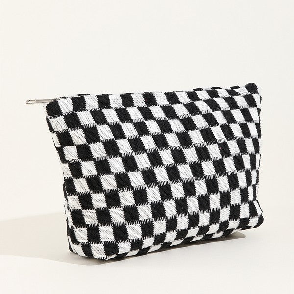 Checkered Travel Pouch