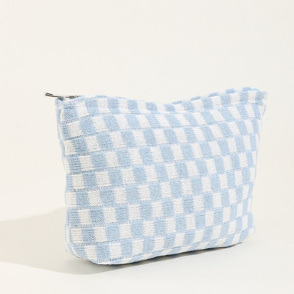 Checkered Travel Pouch