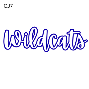 CJ7-Wildcats White Letters