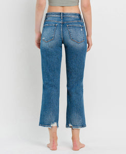 HIGH RISE CROP STRAIGHT JEANS LV1290