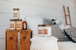 16 oz mason jar single wick candle