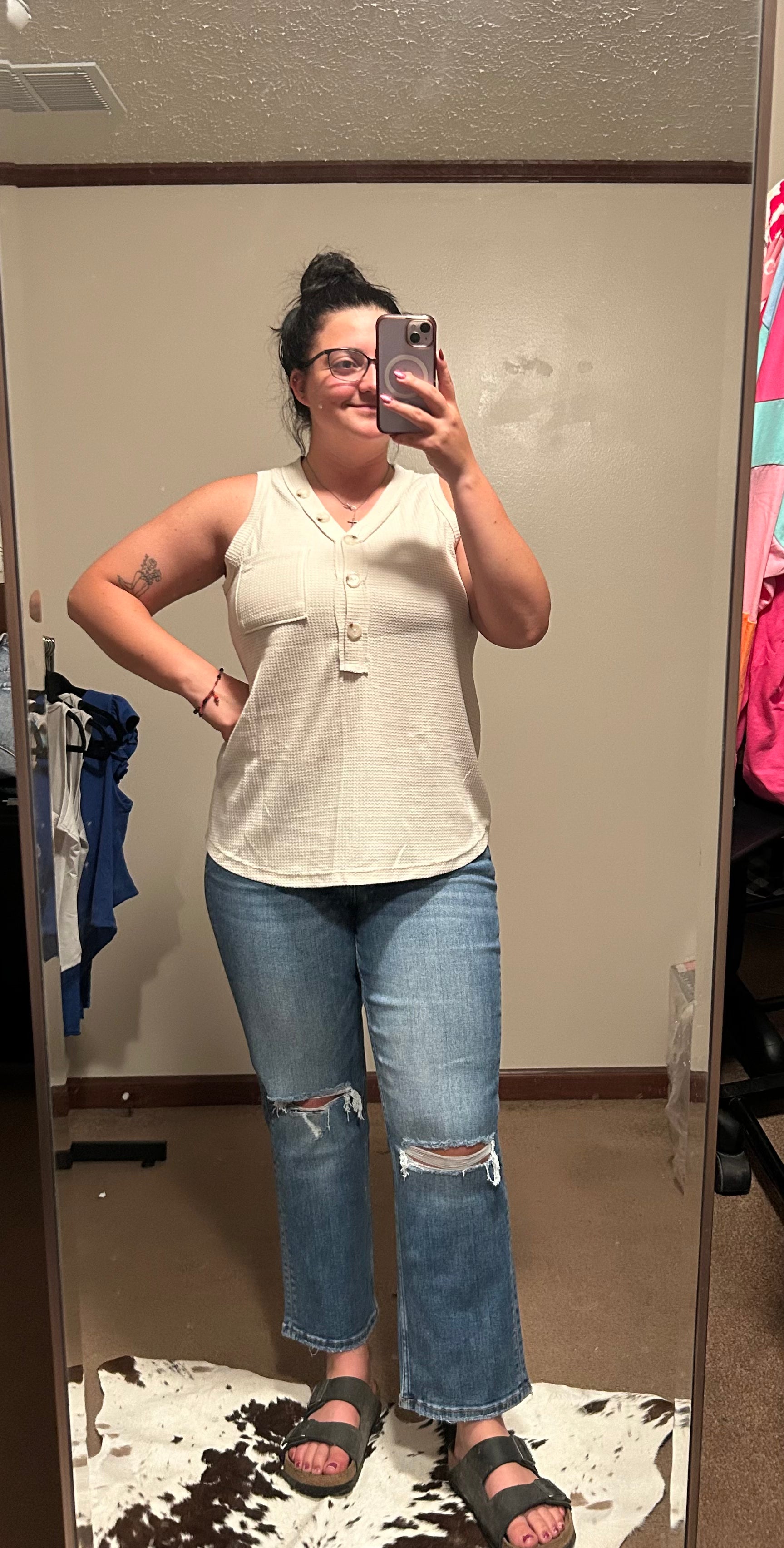 HIGH RISE CROP STRAIGHT JEANS LV1290