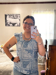 Ruffle Baby Doll Tank Top