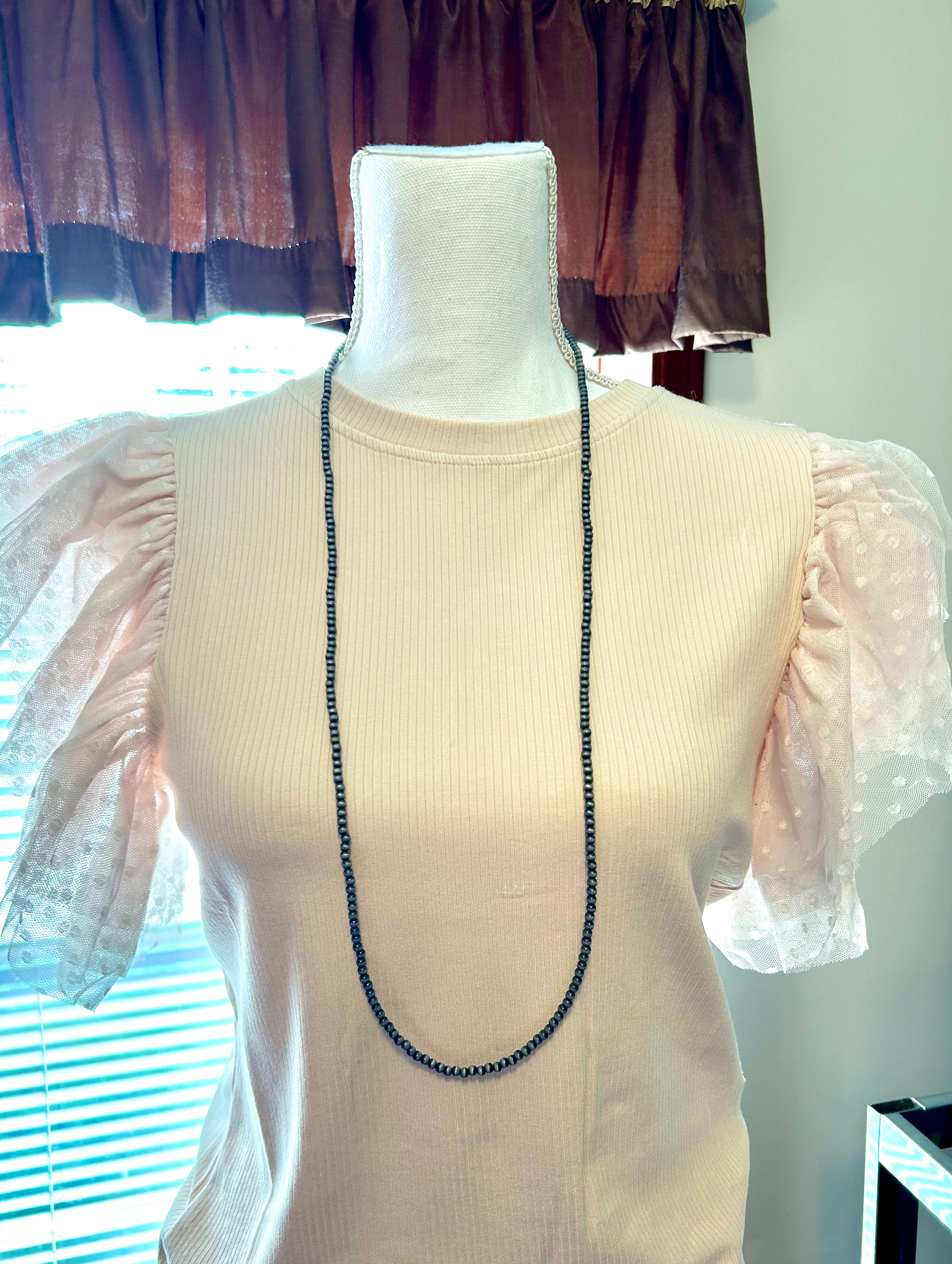 34" Faux Navajo Pearl Necklace