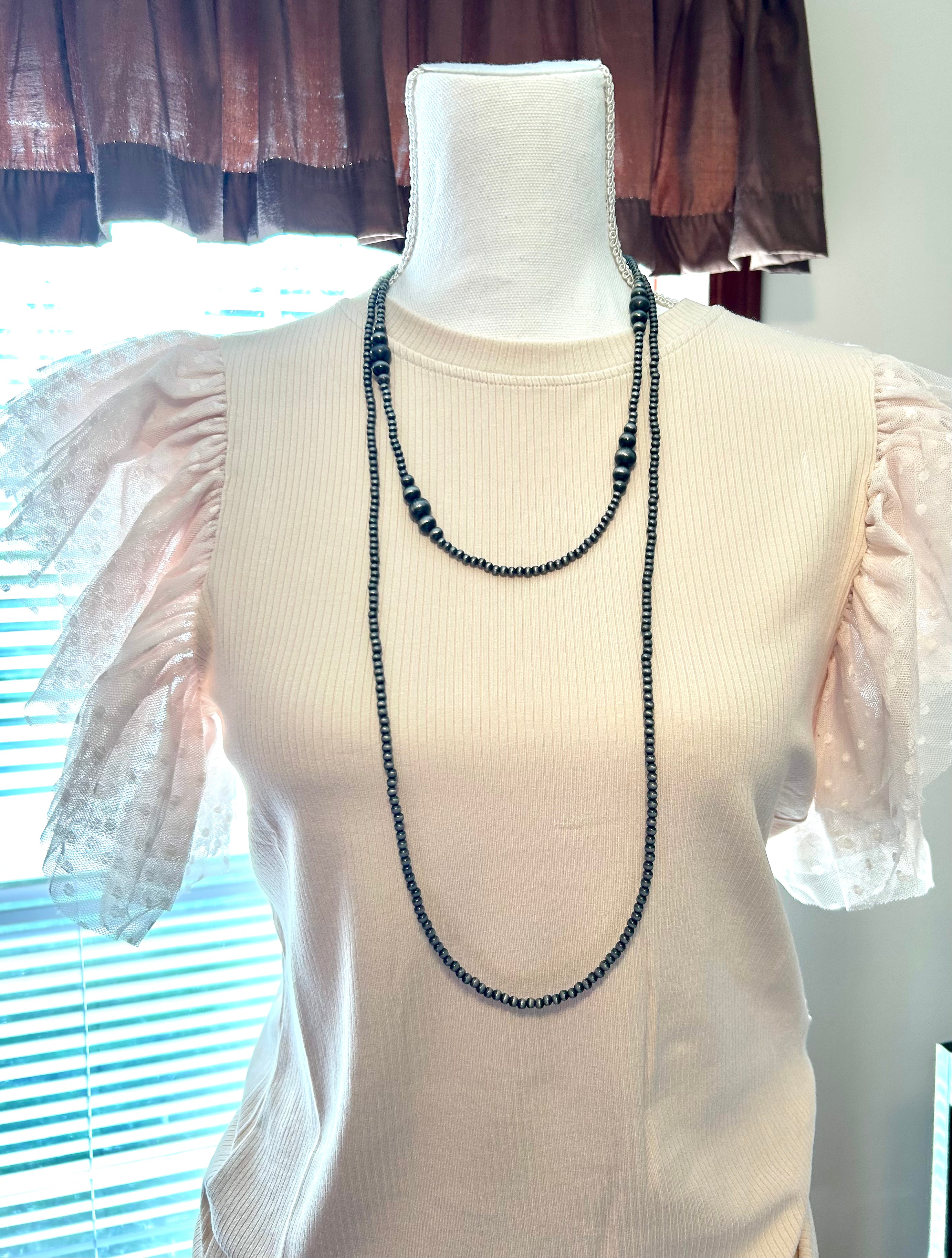 34" Faux Navajo Pearl Necklace