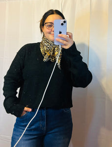 Cropped Oversized Sweater