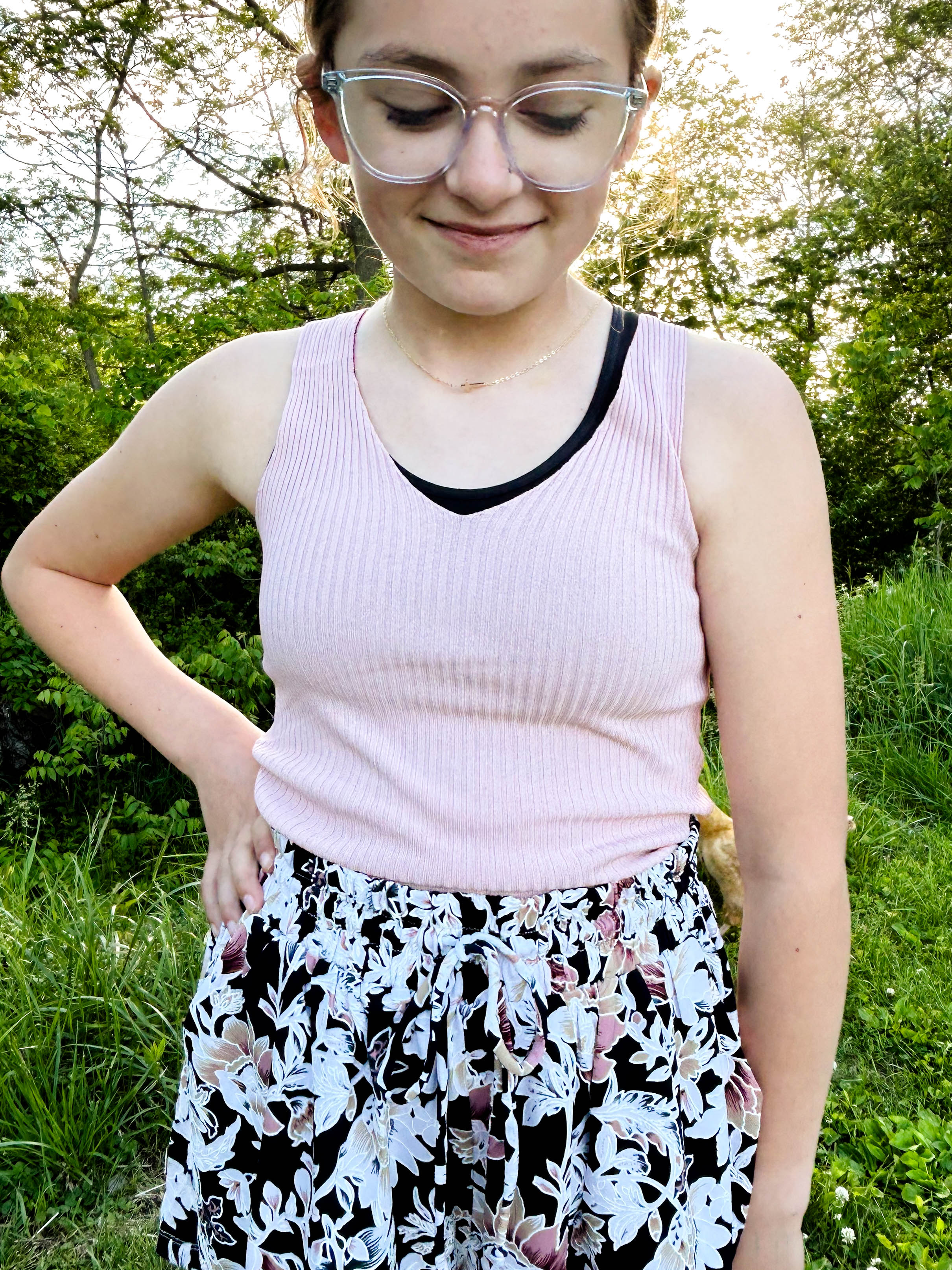 Mauve Ribbed Tank