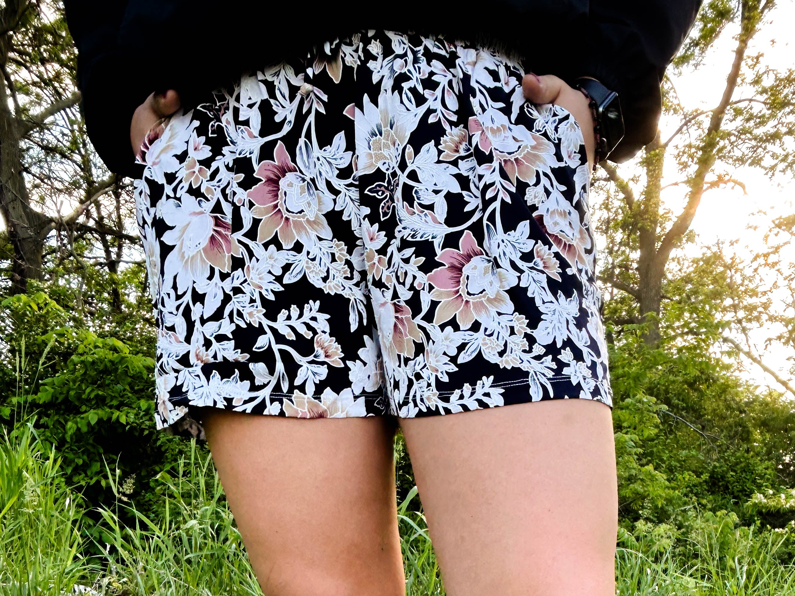Floral Printed Shorts with pockets