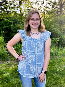 Ruffle Baby Doll Tank Top
